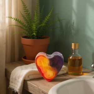 Savon coeur parfum fruit de la passion