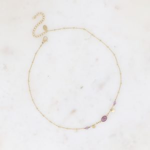 Collier en acier d'oxydable "Azalée"   VENDU