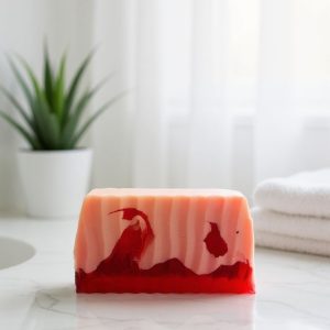 savon tranche glycerine banane /cerise