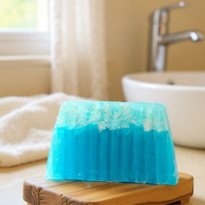 Savon tranche glycerine "Fleur de coton"
