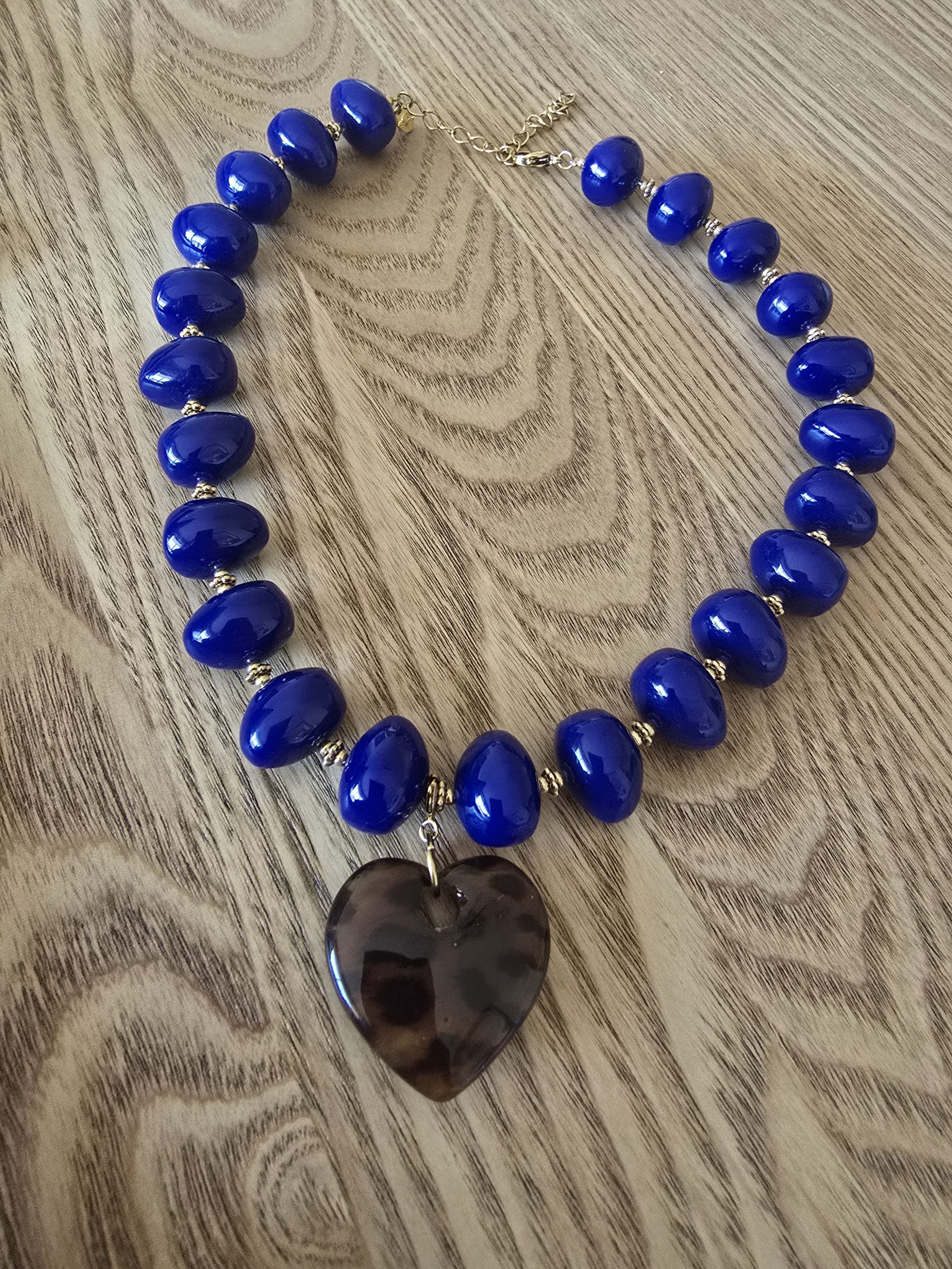Sixtine bleu collier – Image 2