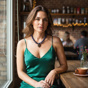 Sixtine bleu collier